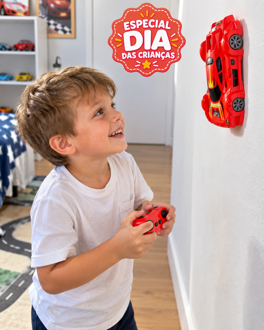 GravityCar™ - Carrinho Antigravidade com Controle Remoto
