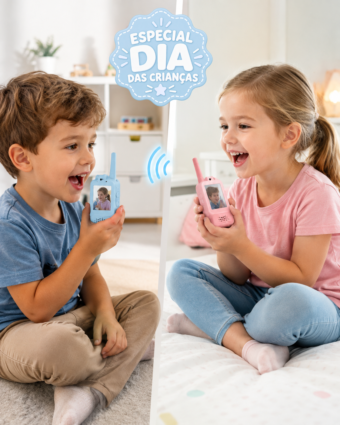 TalkKids™ - Comunicador Infantil com Vídeo